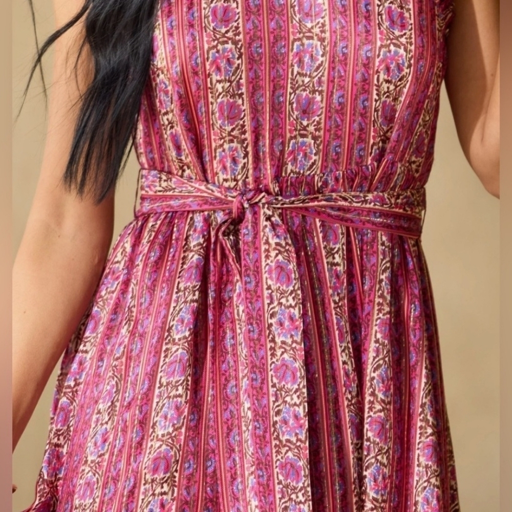 NEW MARIE OLIVER Alice Dress in Lychee Stripe Size L - Picture 3 of 10